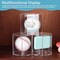 Baseball Display Case UV Protected Acrylic Clear Hexagon Baseball Holder for Tennis Balls,Coins,Memorabilia,with 1 Ball and 2-Coin Racks for Official Size Ball (Hexagon 2 Pack)